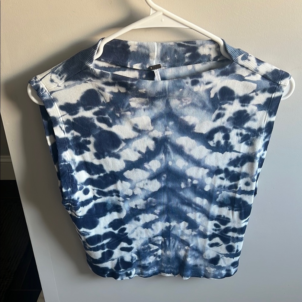 Young Fabulous & Broke Navy and White Muscle Tee